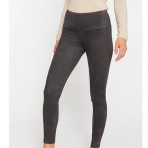 J McLaughlin Leggings Womens Large Gray Faux Suede Skinny Pull On Pants